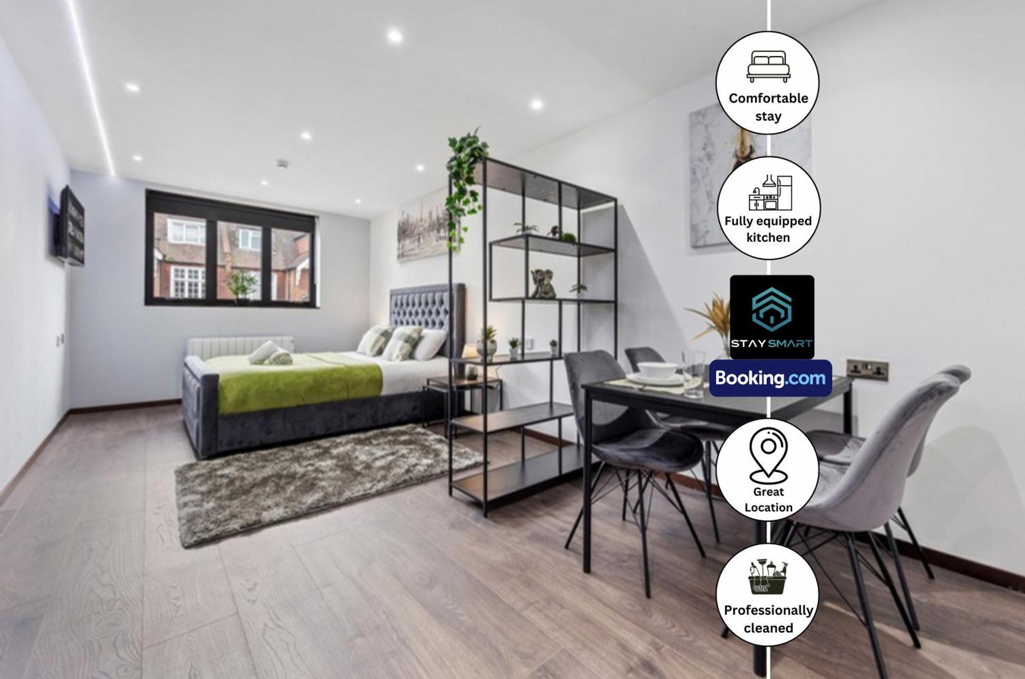 Stylish Studio Apt By Stay Smart Short Lets & Serviced Accommodation Woodstock With Free Wifi Londres Exterior foto