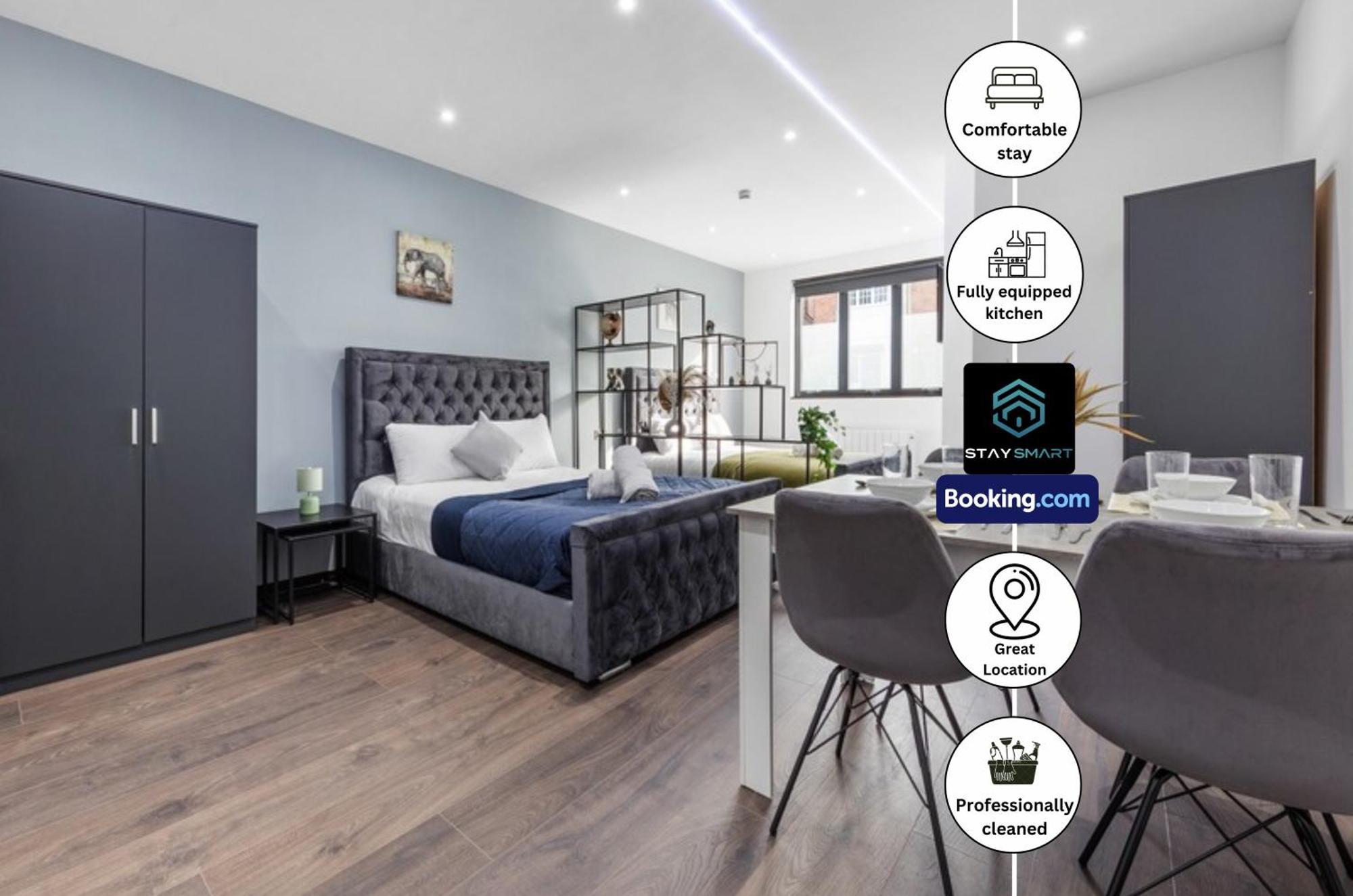 Stylish Studio Apt By Stay Smart Short Lets & Serviced Accommodation Woodstock With Free Wifi Londres Exterior foto