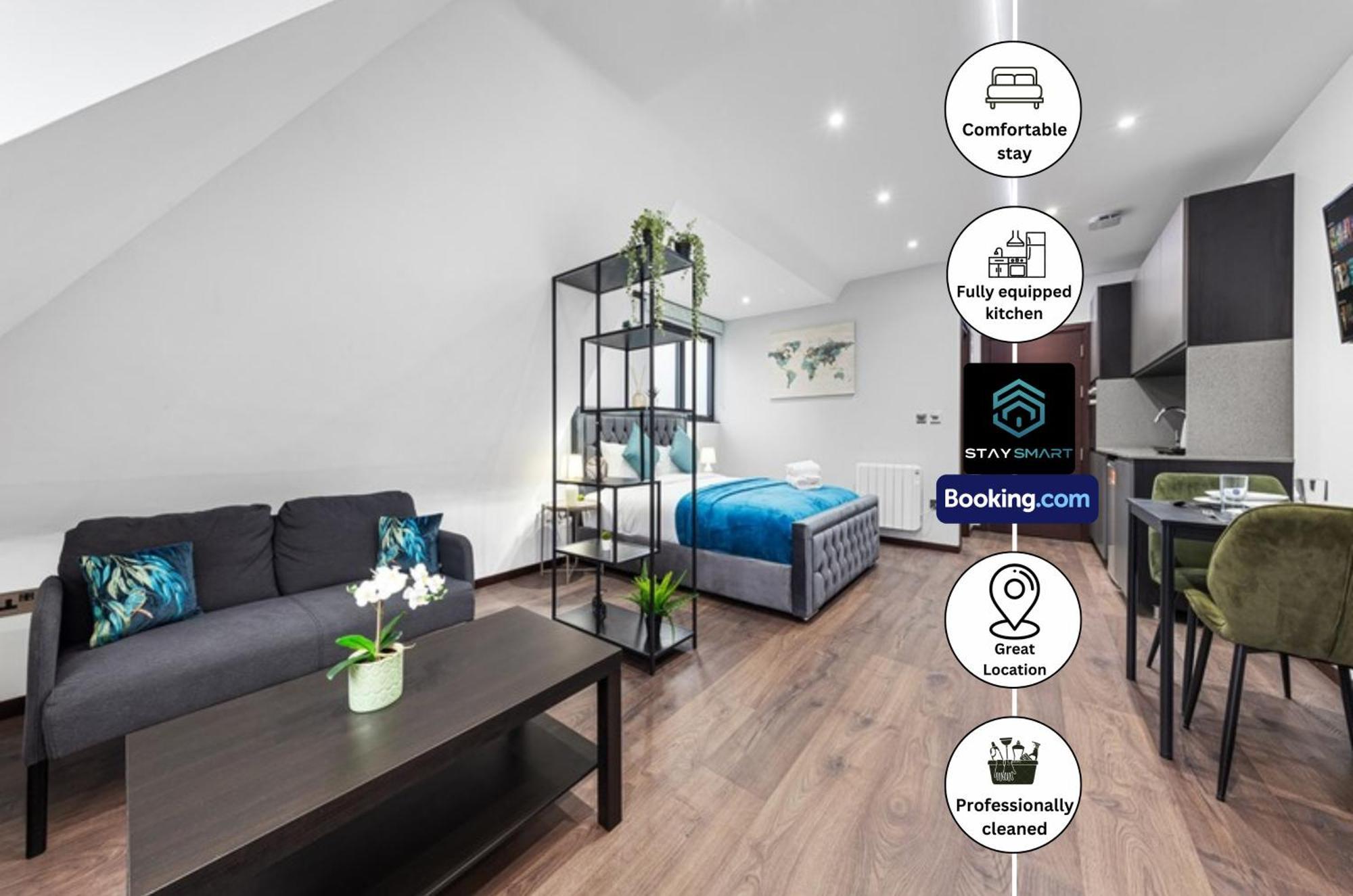 Stylish Studio Apt By Stay Smart Short Lets & Serviced Accommodation Woodstock With Free Wifi Londres Exterior foto